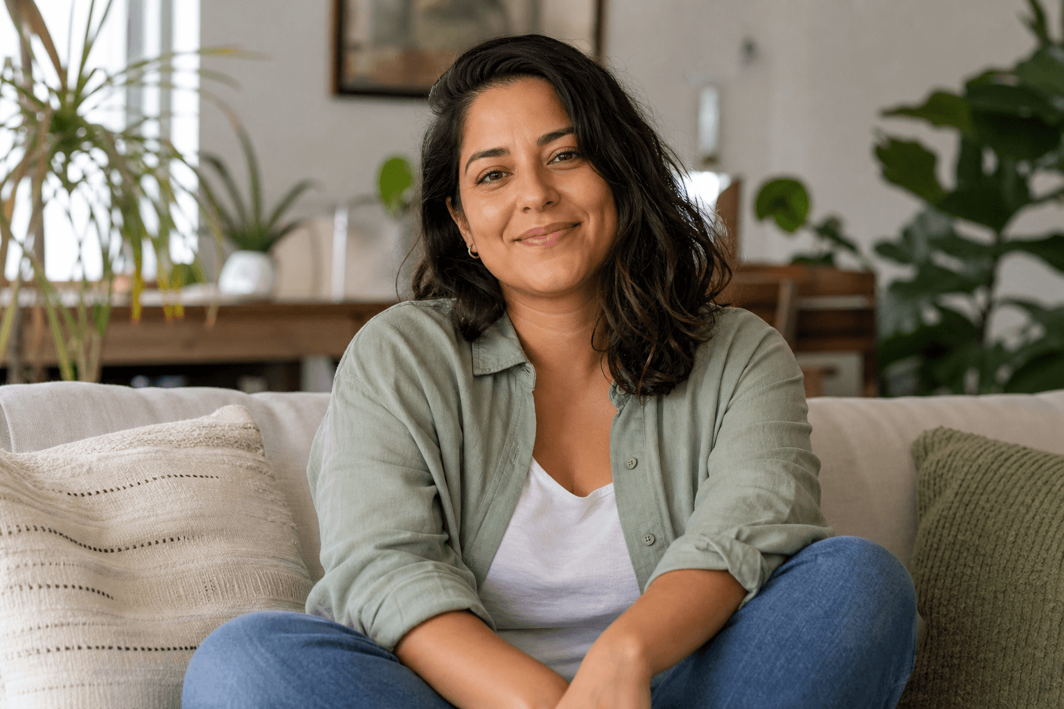 Person with radiant health